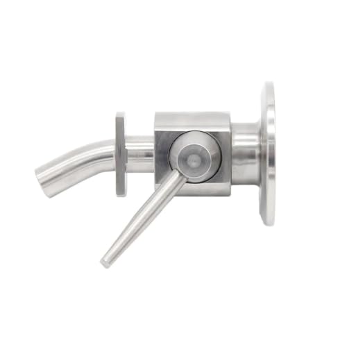 1.5" Valve 304 Stainless Steel Sanitary Clamp Brewing Sample Valve Homebrew Conical Fermenter(A) - color: A