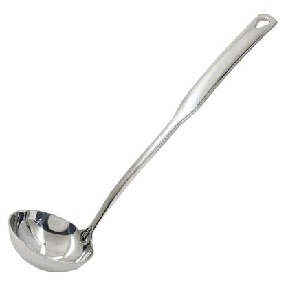 1Pcs 11.8 Inch Stainless Steel Soup Ladle, Stainless Steel Heavy Ladle with Pour Spout for Cooking/Serving Canning(Style-3) - size: Style-3
