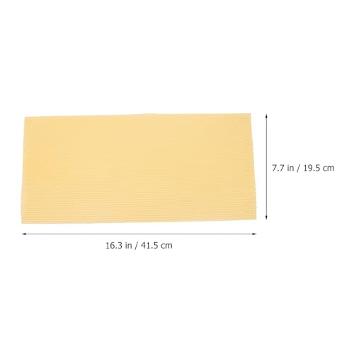 Veemoon 30pcs Beeswax Beehive Foundation Sheets Honeycomb Base for Beekeeping Supplies 41.5×19.5cm Natural Bee Comb Frames for Honey Hive Equipment