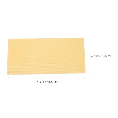Veemoon 30pcs Beeswax Beehive Foundation Sheets Honeycomb Base for Beekeeping Supplies 41.5×19.5cm Natural Bee Comb Frames for Honey Hive Equipment