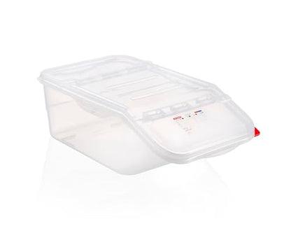Araven Ingredient Bin, Storage Container for Large Quantity Ingredients, Use in Commercial or Home Kitchen, 6 Gallons, 6 Count, White