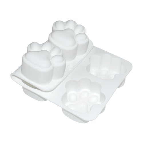 Silicone Chocolate Molds 3D Cat Paw, Non-Stick Silicone Mold for Creating Individual Portions Mousse Cake, Pastry, Chocolate, Ideal for Professional-Looking Dessert (E_ Cat Paw) - size: E_ Cat Paw