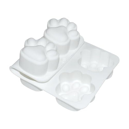 Silicone Chocolate Molds 3D Cat Paw, Non-Stick Silicone Mold for Creating Individual Portions Mousse Cake, Pastry, Chocolate, Ideal for Professional-Looking Dessert (E_ Cat Paw) - size: E_ Cat Paw