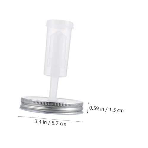 Fermentation Jar Lid Set for Wide Mouth Mason Jars 87mm Diameter with Airlock and Fermenter Tool for Home Kitchen Fermenting Random Color