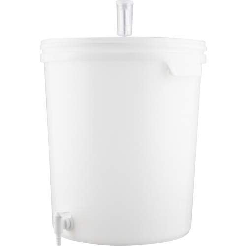 KegLand 7.9 Gallons (30 L) Plastic Bucket Fermenter with Spigot, Grommeted Airtight Lid, 3 Piece Airlock for Beer, Wine, Mead, Kombucha Fermenting