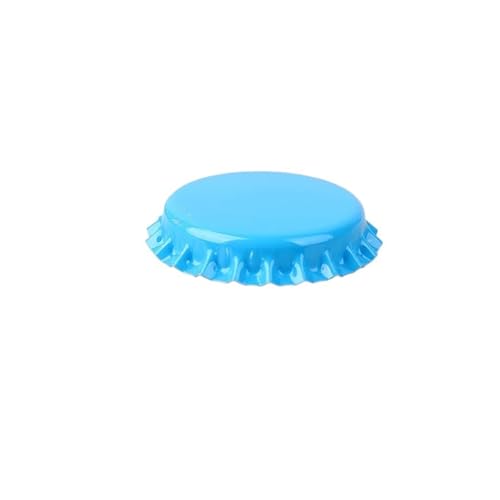 100Pc/Set Beer Cap New Beer Bottle Caps Oxygen Absorbing Seal Caps for DIY Home Brewing Beer Tool Bar Accessorie(Blue) - color: Blue