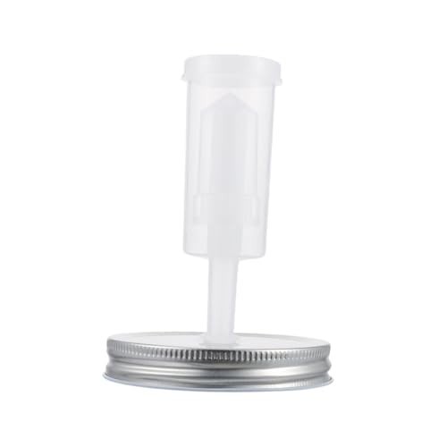 Fermentation Jar Lid Kit for Wide Mouth Mason Jars 87mm Diameter with Tinplate Lid and Airlock Fermenter Accessories for Pickling and Home Kitchen Use Random Color