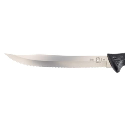 Mercer Culinary Millennia Black Handle Scalloped Utility Slicer, 9-Inch - style: Utility Slicer 9-Inch