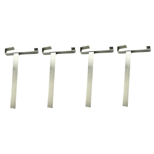 Milisten Stainless Steel Beekeeping Frame Holder for Hive Inspection and Honey Harvesting - Durable Nesting Spleen Racks for Beekeepers - color: Silverx2pcs, size: 21.5X13.5cmx2pcs