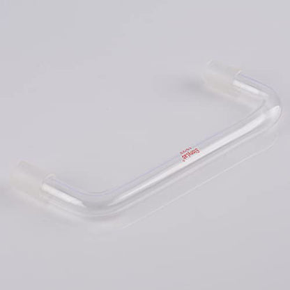 stonylab Glass Distilling Adapter, Borosilicate Glass 75 Degree and 105 Degree Bent Chemistry Adapter with 19/22 Standard Taper Inner Joints, 150 mm Length - size: 19/22 Joint