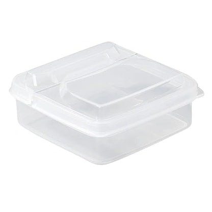 Food Storage Container Flip Cheese Storage Box Refrigerator Fruit Fresh-Keeping Box Butter Packing Box Food Storage Fresh-Keeping Box Kitchen Refrigerator Food Organizer - size: 10*10*4.5cm