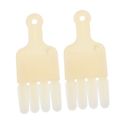 Ciieeo 2pcs Beekeeper Extracting Scraper Hive Scraper Tool 4-Row Jelly Squeegee Pen for Beekeeping Hive Maintenance