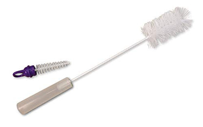 Miller Manufacturing Bottle Brush Extra-Long Flexible Handle Cleaning Tubes Caps