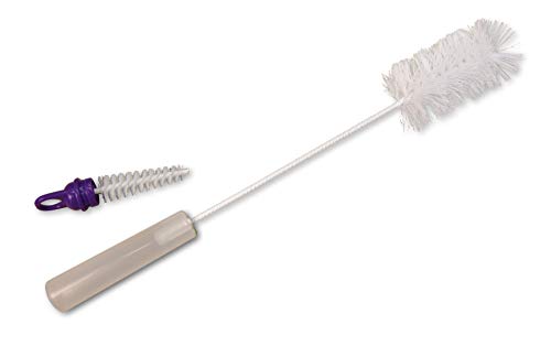 Miller Manufacturing Bottle Brush Extra-Long Flexible Handle Cleaning Tubes Caps