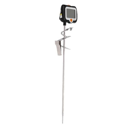 EVGATSAUTO Digital Candy Thermometer, 304 Stainless Steel Cooking Thermometer with Large LCD, 58F to 572F Readout, Hold and Clip Design for Candy Jam Chocolate Frying and Syrup (KT Black English