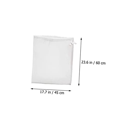 2pcs Wine Bag Mesh Filter Funnel Strainer Media Winemaking Bag Food Grade Drain Filter
