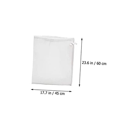 2pcs Wine Bag Mesh Filter Funnel Strainer Media Winemaking Bag Food Grade Drain Filter