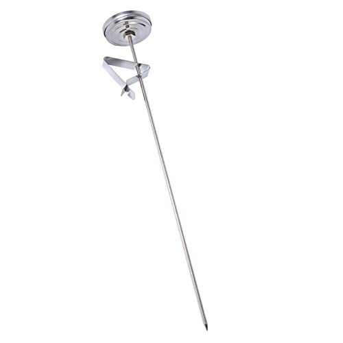 DAN&DRE Probe Cooking 32 * 7 * 7 12" Long Stainless Steel Cooking Probe Thermometer with Clamp/Holder for Food, Meat, Home Brew Wine Kettle