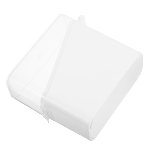 Sealed Cheese Storage Box with Clamshell Lid for Fridge Transparent Food-grade Cheese Container for Freshness Preservation and Kitchen Organization Portable Dairy Storage Box White
