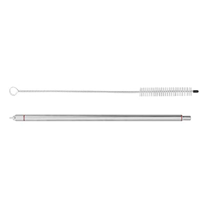 14" Stainless Steel Spring-Loaded Bottle Filler Kit Homebrew Bottle Wine Filling Equipment with Cleaning Brush for Beer, Wine, Kombucha, Home Brewing Making