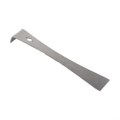 Stainless Steel Pry Bar 10.2 Inch for Woodworking, 3-in-1 Scraper and for CROWBAR Tool for Staple Remover, Car Plastic Trim Disassembly, Bee Hive Equipment with Hanging Hole, Silver