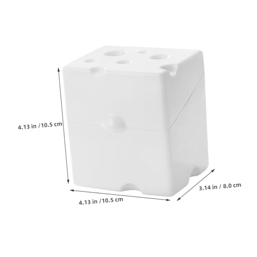 Cheese Storage Box with Flip Abs Lid, Airtight Cheese Saver for Refrigerator, White Food Storage Container for Kitchen Fridge Use, 1pcs