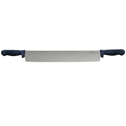 Cheese Knife 16.5 Inch - MATTSTONE HILL Large Cheese Knife With Double Handles, Cheese Cutter, Polypropylene Handle, Black - size: 16.5"