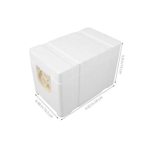 Nuc Box for Bees Plastic Bee Feeder 4 Frames White Mini Breeding Box Durable Compact for Garden Beekeeping Equipment Kit Hive Tool