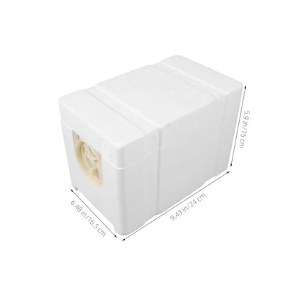 Nuc Box for Bees Plastic Bee Feeder 4 Frames White Mini Breeding Box Durable Compact for Garden Beekeeping Equipment Kit Hive Tool