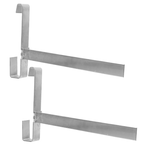 2Pcs Stainless Frame Holder Stand Strong Reusable Perch for Beehive Support and Tool Storage Beekeeping
