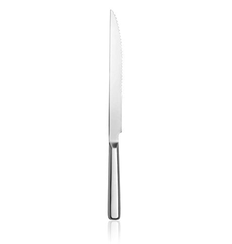 New Star Foodservice Hollow Handle Notched Serving Spoon, Stainless Steel, 13-Inch - size: Bread Knife (13-Inch)