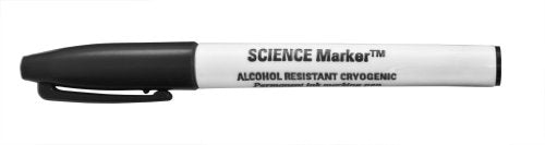 Fine tip alcohol-resistant water-resistant cryogenic marker