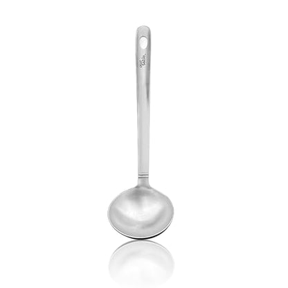 Stainless Steel Kitchen Ladle, Heavy Duty One-Piece Construction Cooking Ladle, Punch Soup and Stew Serving Ladles Scoop