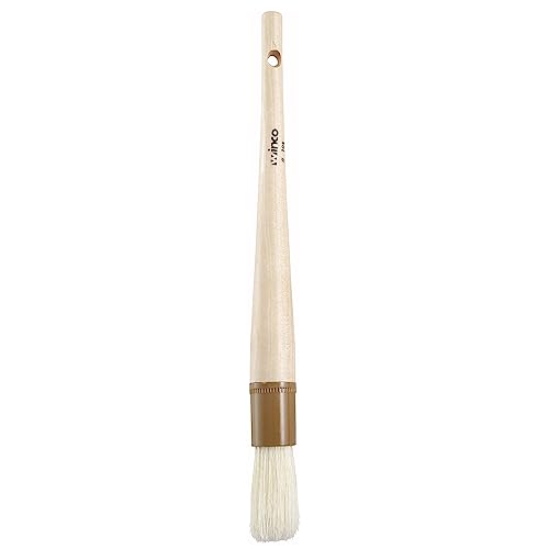 Winco Heavy-Duty Boar Bristle Basting Brush, Round, 1" - size: 1", style: Round