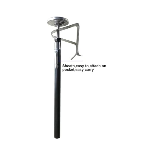 2xMilk Thermometer for Steaming Thermometer with Clip & Sleeve Pocket Dial Thermometer for Tea Cheese Drinks Beverage, Argent, 2
