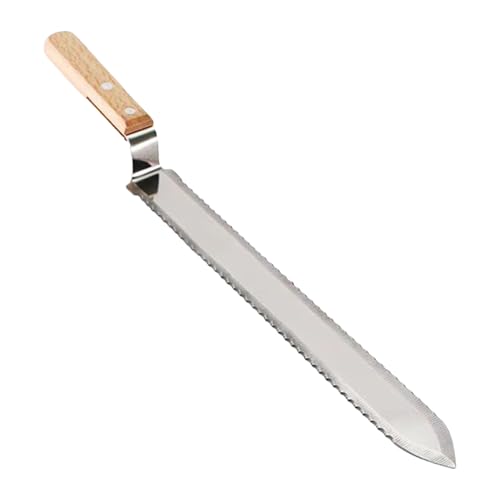 Uncapping Beekeeping Cutter – Stainless Steel Serrated Blade, Honey Bee Cutter, Hive Hand Tool | Beekeeper Equipment for Easy Honey Extraction, Durable Uncapping Tool for Frames, Wax Removal - color: Double sided