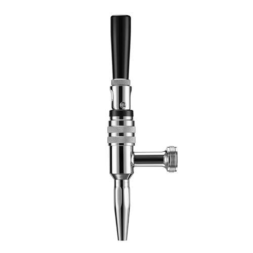 Stout Beer Coffee Faucet – 304 Stainless Steel Keg Beer Tap for Nitro Beer, Cold Brew Coffee, and Creamy Head Pour, 1-1/8" Thread, for Kegerator/Tower Systems