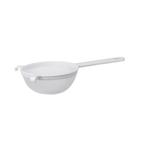 HIC Kitchen Double-Ear Fine Mesh Strainer, BPA-Free, 5.5-Inch, For Sifting Baking Ingredients, Straining, And Draining Soups, Sauces, And Stocks - color: Double-Ear Fine Mesh White, size: 5.5-Inch