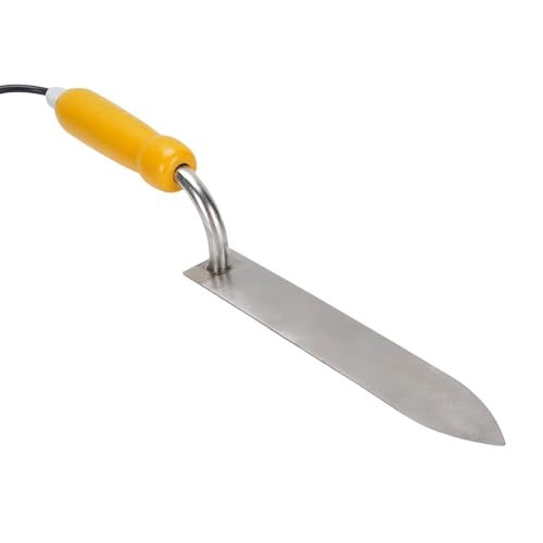 Fdit Stainless Steel Electric Honey Cutter, Adjustable Electric Honey Uncapping Knife for Beekeeper, Wax Scraper Uncapping Cutter Tool