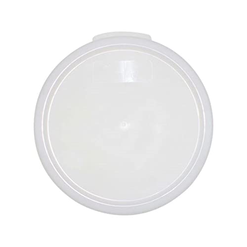 TrueCraftware- White Round Polypropylene Food Storage Container Lid Fits 2 and 4 Qt. Round Containers Replacement Lid for Meal Prep Kitchen Pantry Commercial Restaurant - size: Lid - Fits 2&4qt