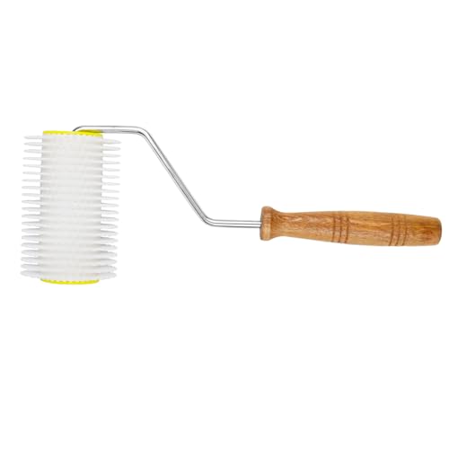 Honey Uncapping Tool Honey Uncapper Wooden Handle Uncapping Roller Uncapping Fork for Beekeeping