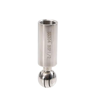 Rotating CIP Spray Ball with 1/2" Male BSPT Connection Stainless Steel 304 Homebrew Conical Fermenter Brew Kettle Keg CIP Washin