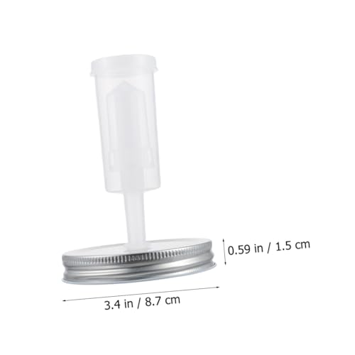 Fermenter Jar Lids Kit for Wide Mouth Mason Jars, 87mm Diameter, Includes 1 Lid and 1 Fermentation Airlock, Suitable for Pickling and Sourdough Proofing in Kitchen Random Color
