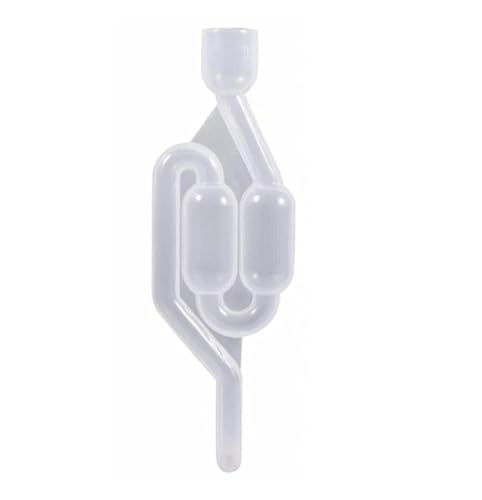 Transparent Air Lock S-Shape Airlocks Bubble S-Shape Airlocks,Homebrew Bubble Airlock Carboys Stopper Fermenter Seal Valve
