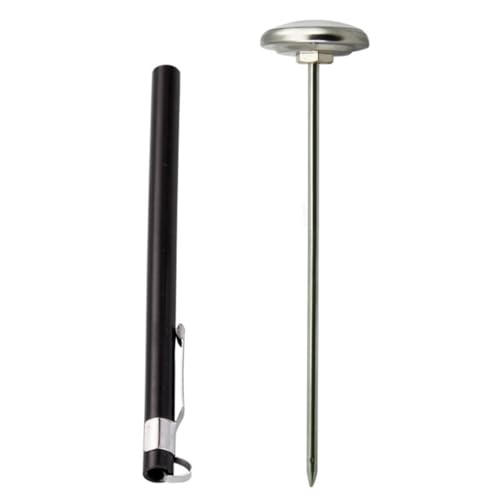 Toddmomy Stainless Steel Food Thermometer with Long Probe for Coffee and Jam, Easy to Operate Kitchen Gadget, Safe and Accurate Temperature Reading for Home Cooking