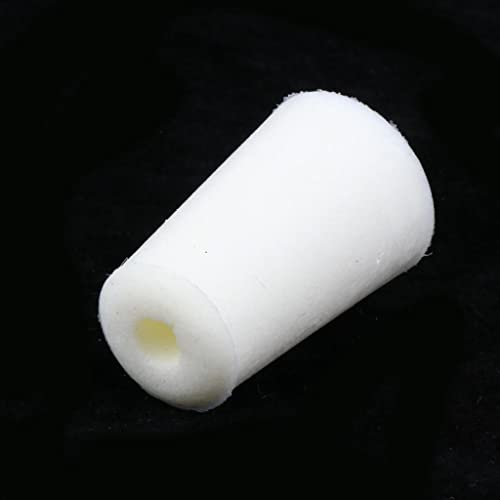 5 Pieces Test Tube Stopper Plugs Silicone Tapered Plugs Rubber Bung Stoppers Bung Leakproof Silicone Flexible Structure Suitable for, White, 22mm
