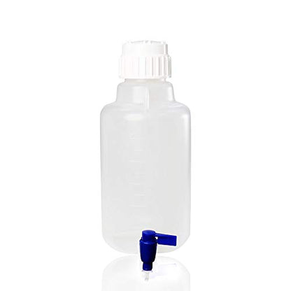 5L(1.32 Gallon) Round Carboy, PP Material, Spigot and Screw Closure in PP Material, with Integrated Shoulder Lifting Handle.RCA005-001