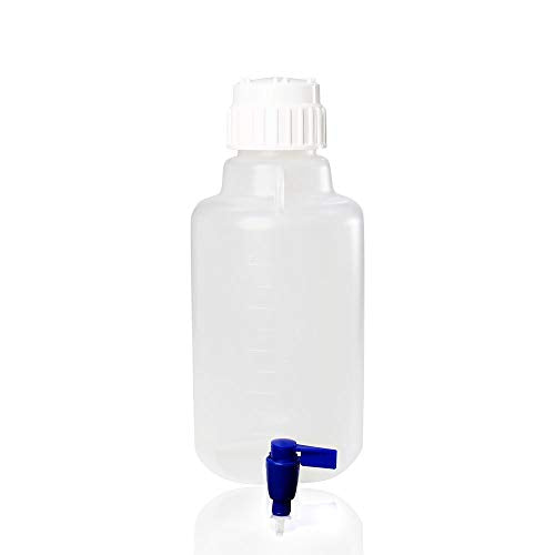 5L(1.32 Gallon) Round Carboy, PP Material, Spigot and Screw Closure in PP Material, with Integrated Shoulder Lifting Handle.RCA005-001