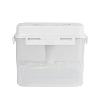 Plastics Pickle Jar with Handle Kimchi Press and Fermentation Box Sealed Container Kitchens Food Storage Organizers - color: 5