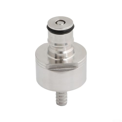 Stainless Steel Carbonation Cap Ball Lock for Home Brewing Beer for soda - Counter Pressure Filling PET Bottle - Silver 6x3.2cm